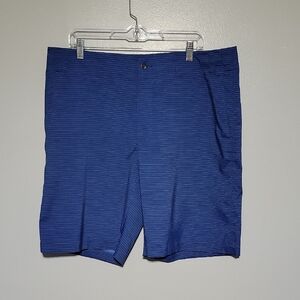 Callaway Men's Lightweight Blue Striped Performance Shorts Sz 38 Golf, Outdoor